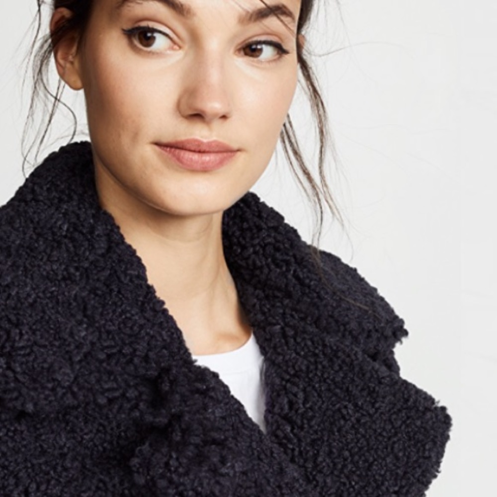 Longline TEDDY Coat Duster Jacket Trench Sherpa - Picture 4 of 4